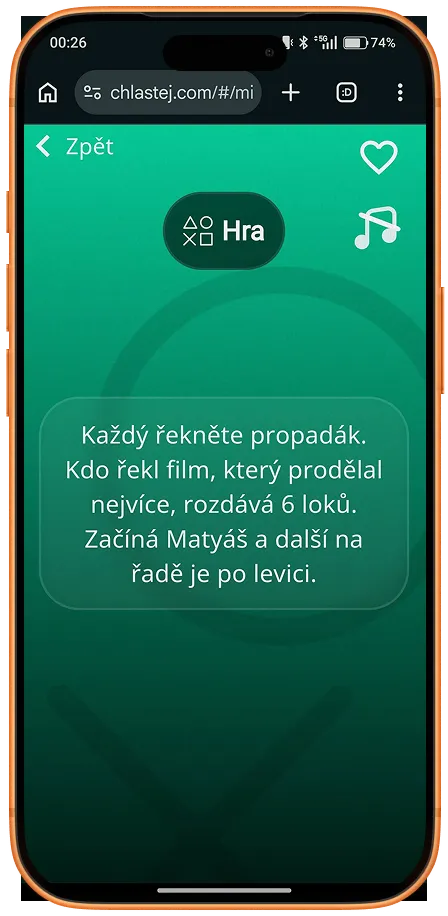 Obrazovka aplikace Chlastej 3