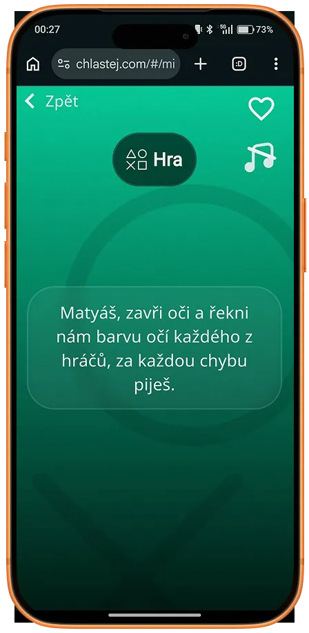 Obrazovka aplikace Chlastej 6
