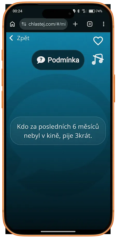 Obrazovka aplikace Chlastej 7