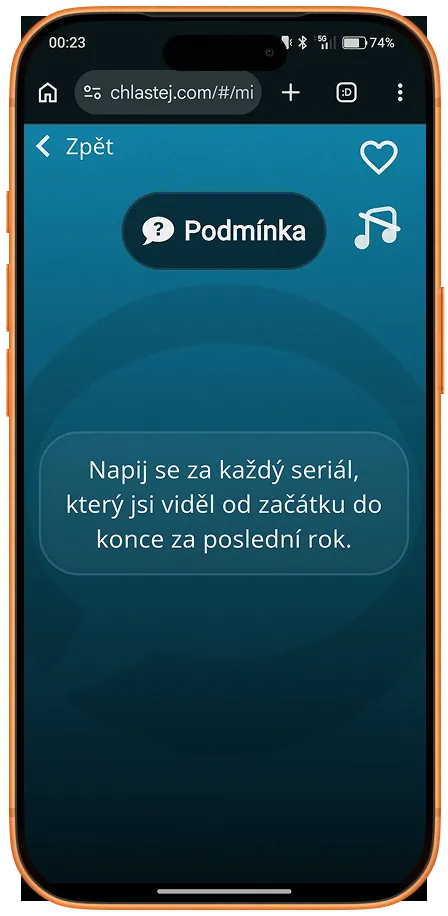 Obrazovka aplikace Chlastej 8