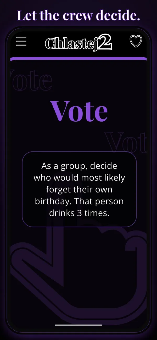 Vote card